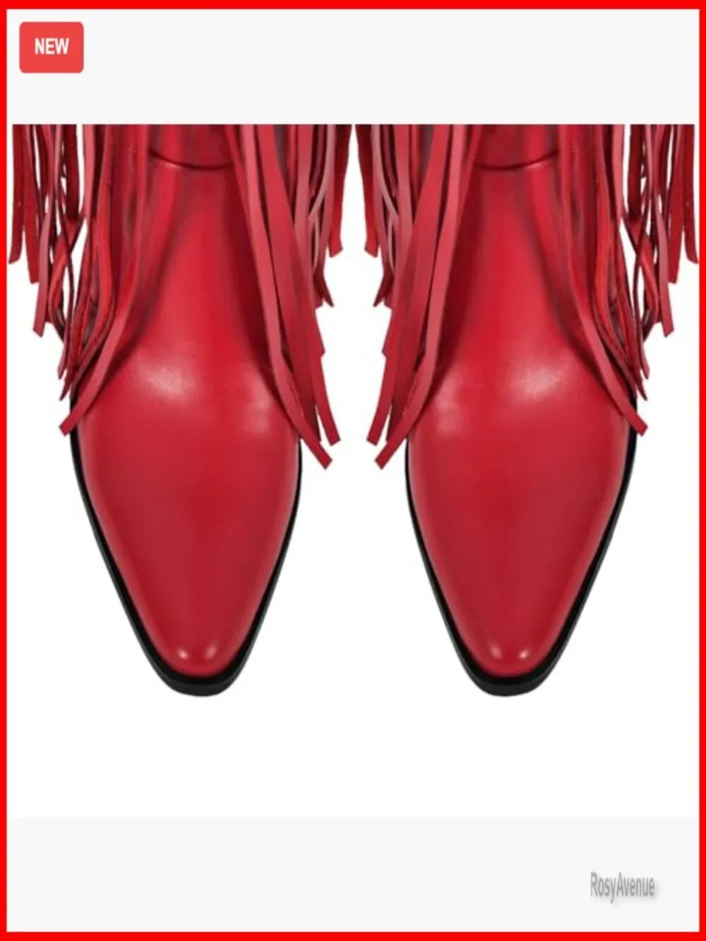 Fringe Tassel Over Knee Western Boots Wide Calf Block Heel Zip Closure